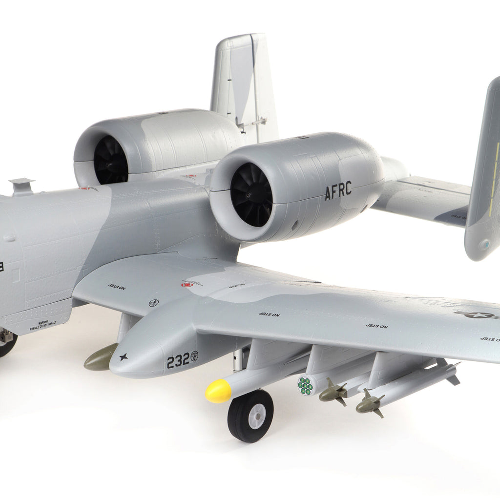 E-flite A-10 Thunderbolt II Twin 64mm EDF BNF Basic with AS3X and SAFE Select