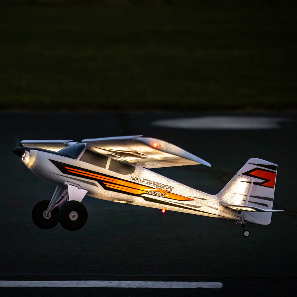 E-flite Night Timber X Evolution 1.2m BNF Basic with AS3X+ and SAFE Select