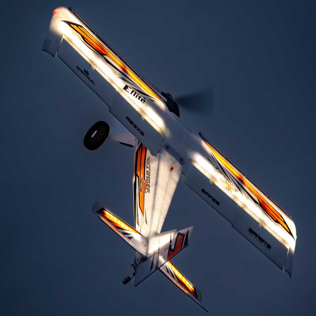 E-flite Night Timber X Evolution 1.2m BNF Basic with AS3X+ and SAFE Select