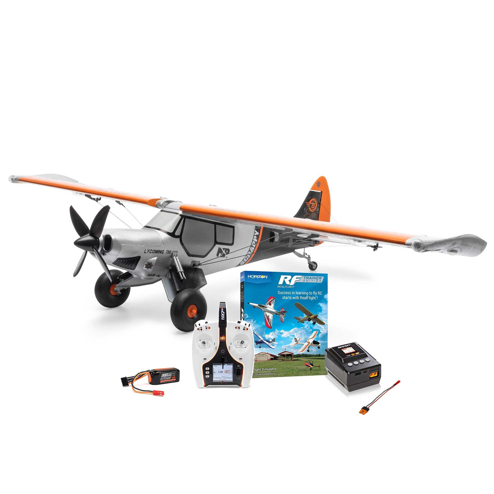 E-flite Micro Scrappy 800mm BNF Basic Ultimate Combo