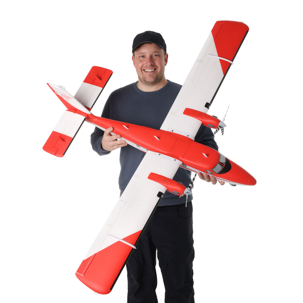 E-flite DHC-6 Twin Otter 1.4m BNF Basic with AS3X+ and SAFE Select Combo with Floats