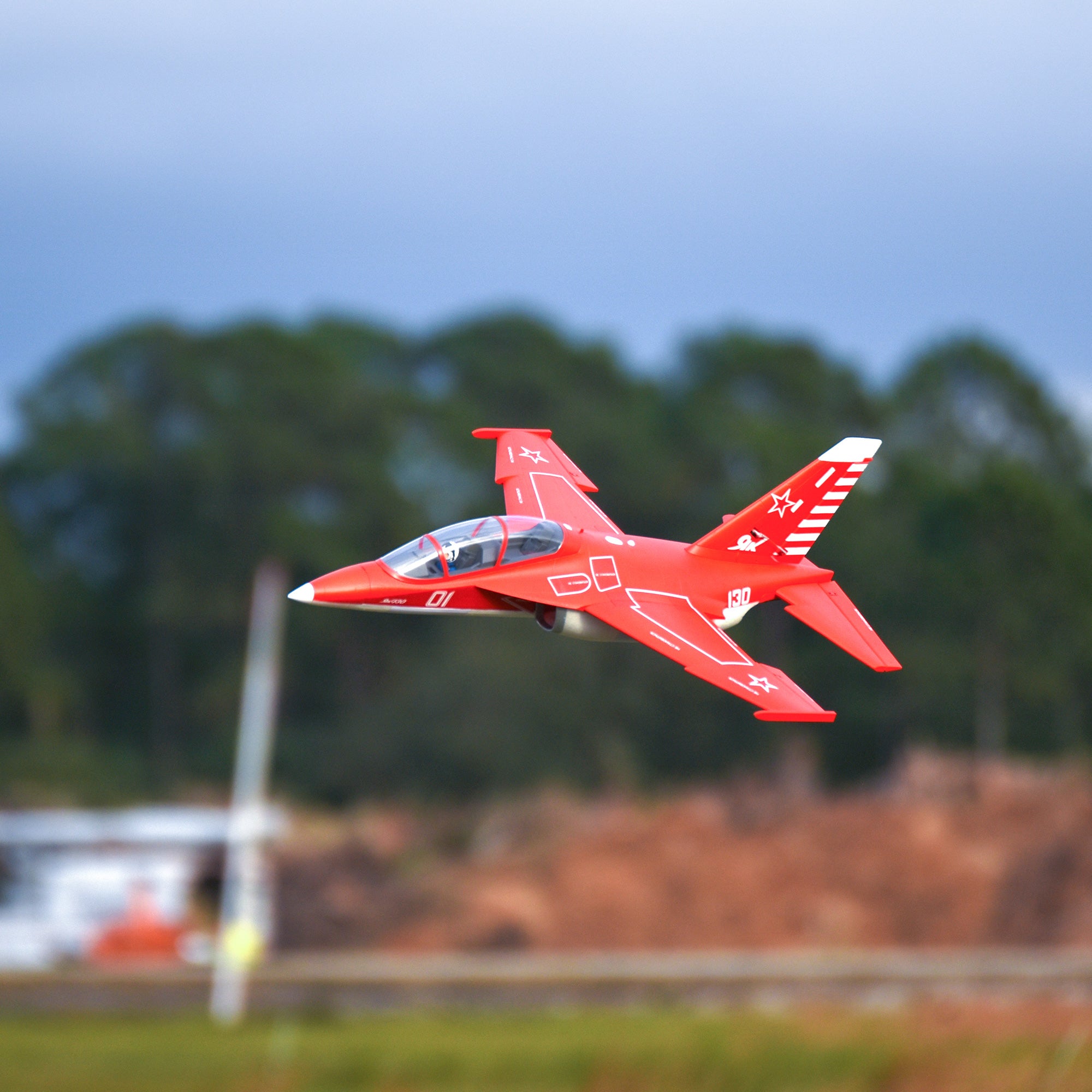 FMS YAK-130 V2 70mm EDF Jet Red PNP