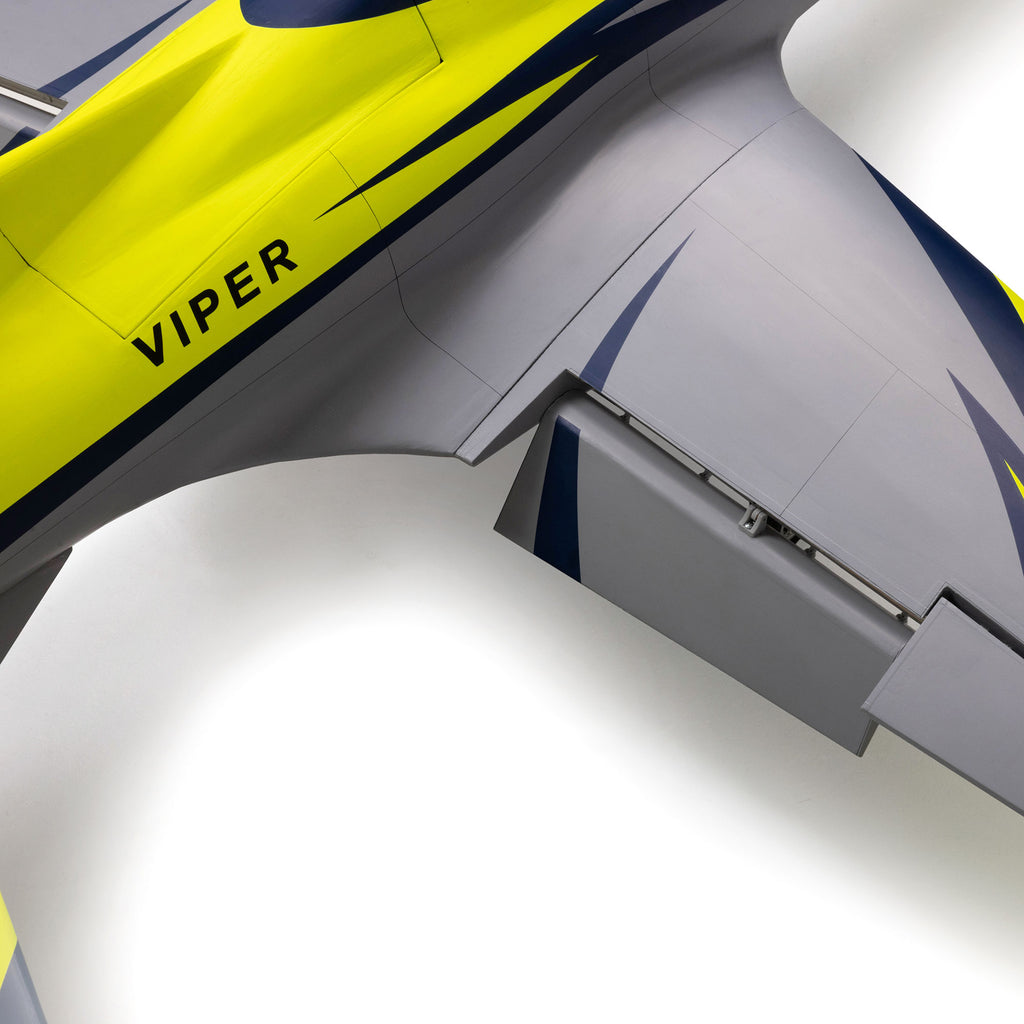 Hangar 9 Viper 100N Turbine Jet ARF with Retract Set, KingTech K-102G4+, 8 Spektrum Servos, Spektrum AR20410T Powersafe Receiver, and Synapse AS3X+ Module