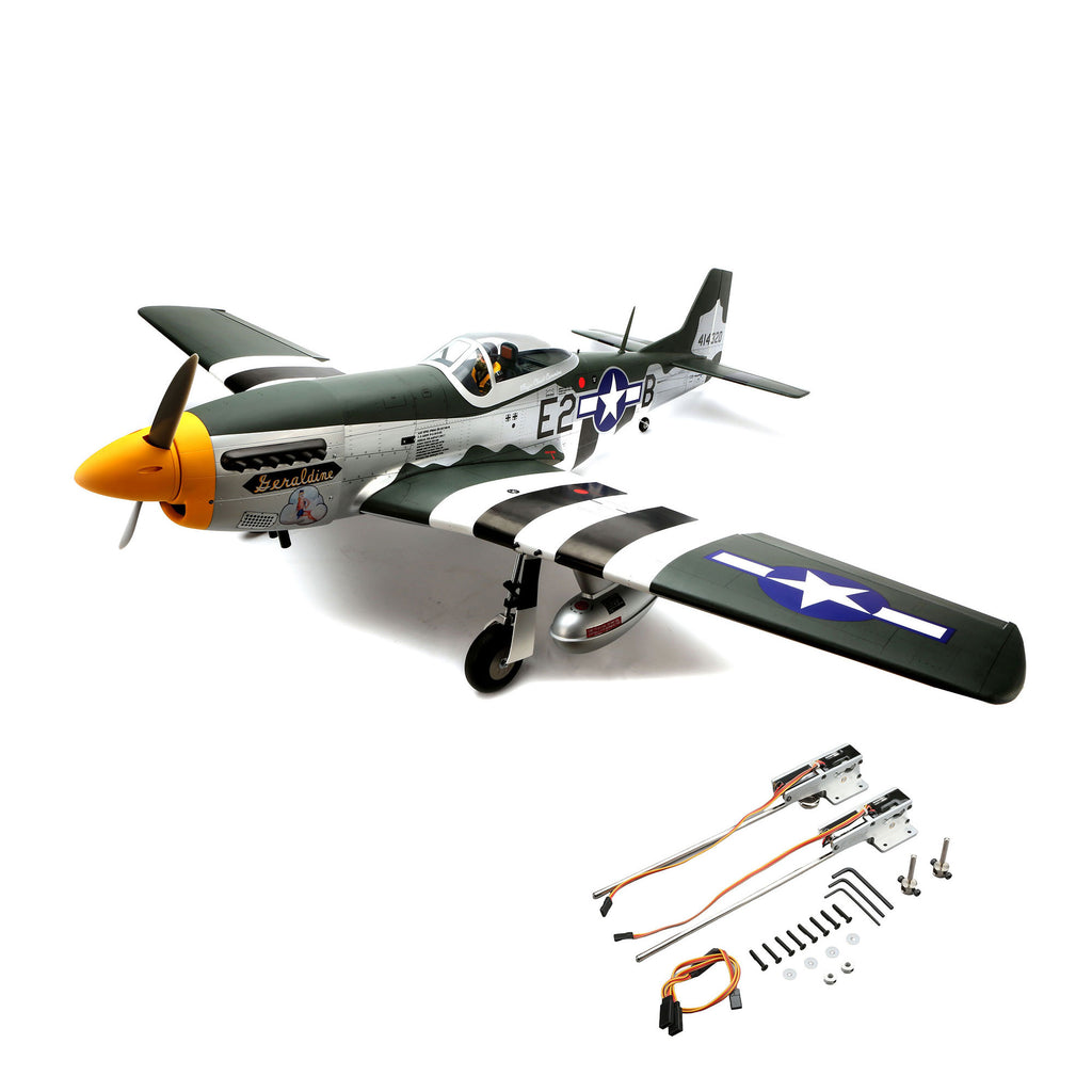 Hangar 9 P-51D Mustang 20cc ARF, 69.5" with E-flite Electric Retract Set