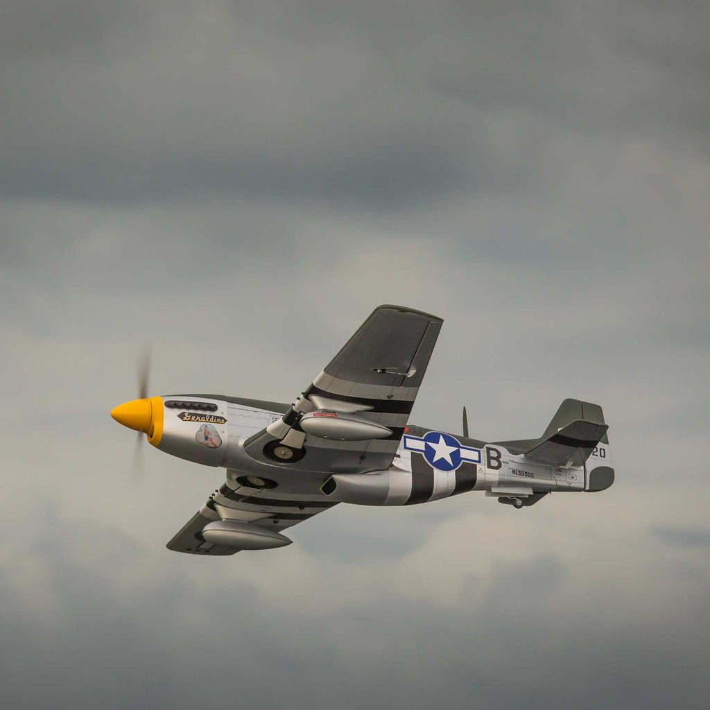 Hangar 9 P-51D Mustang 20cc ARF, 69.5" with E-flite Electric Retract Set