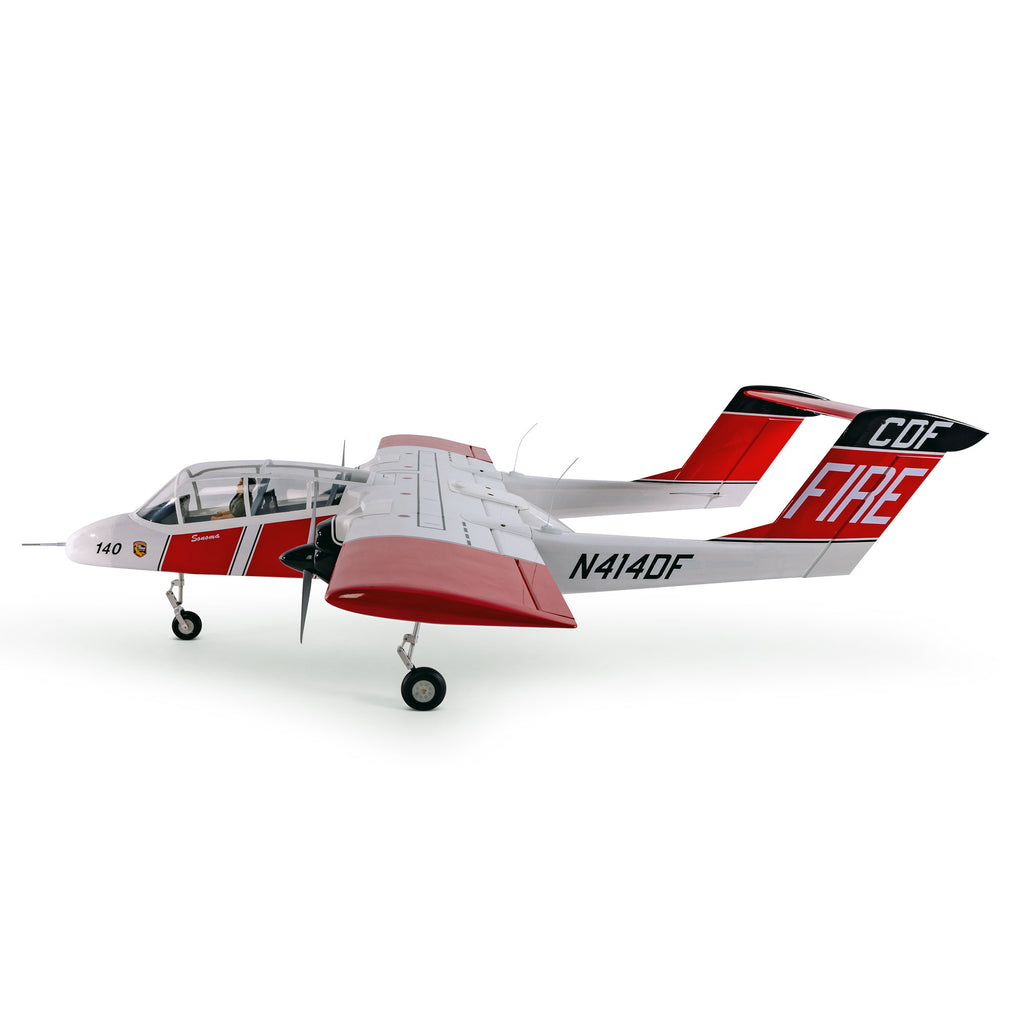 Hangar 9 OV-10 Bronco 20cc ARF with Landing Gear Set, Spektrum Avian Motors, ESCs and Spektrum Servos Combo