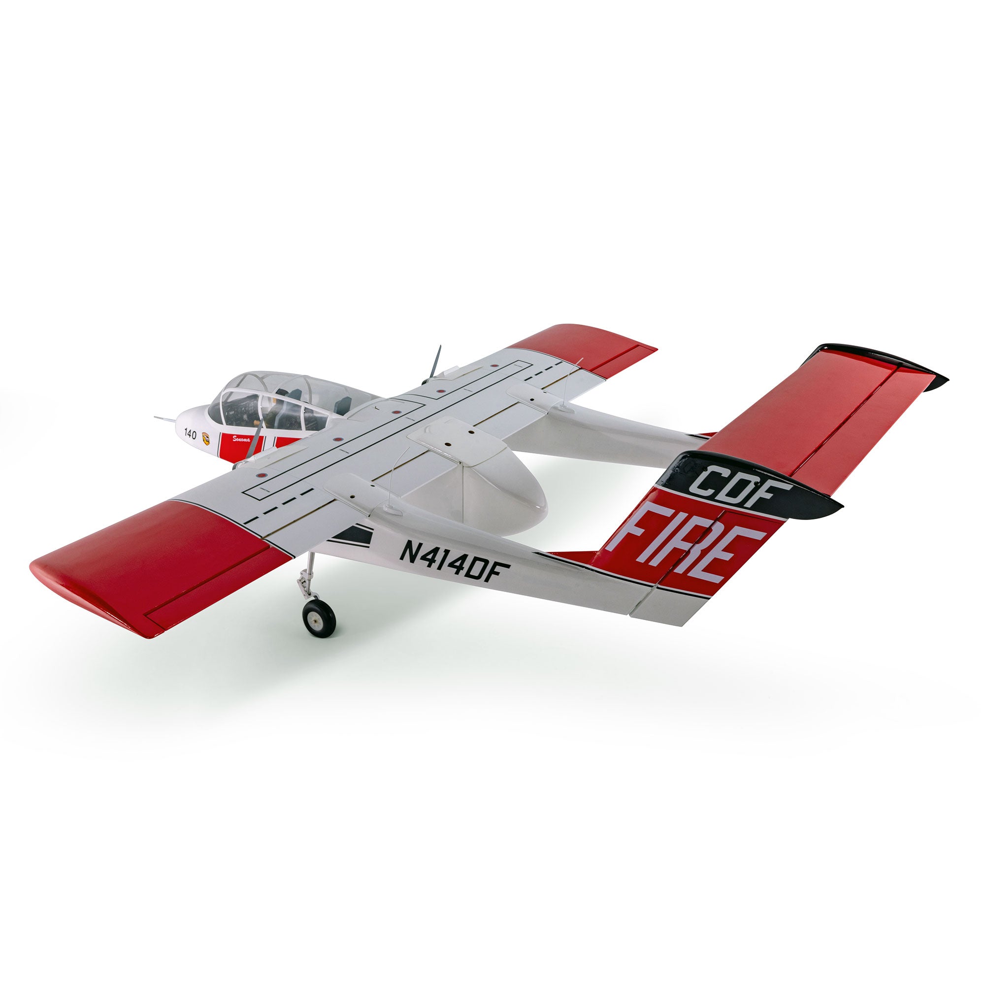 Hangar 9 OV-10 Bronco 20cc ARF with Landing Gear Set, Spektrum Avian Motors, ESCs and Spektrum Servos Combo