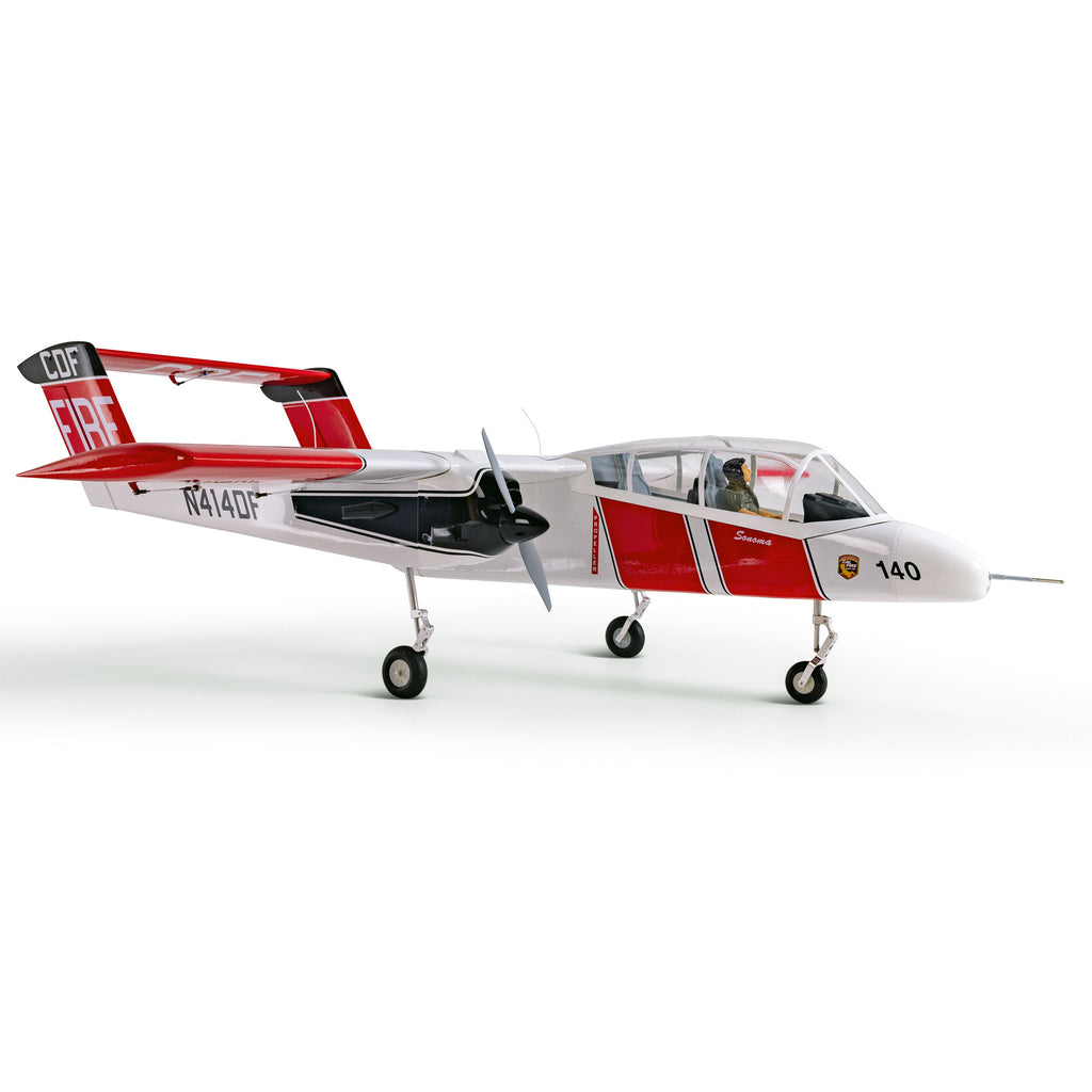 Hangar 9 OV-10 Bronco 20cc ARF with Landing Gear Set, Spektrum Avian Motors, ESCs and Spektrum Servos Combo