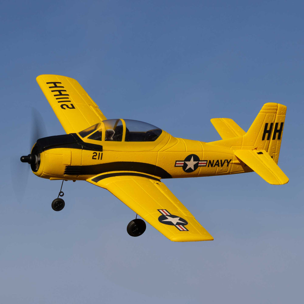 HobbyZone T-28 Trojan 450mm RTF with SAFE (2 Flight Batteries Included)