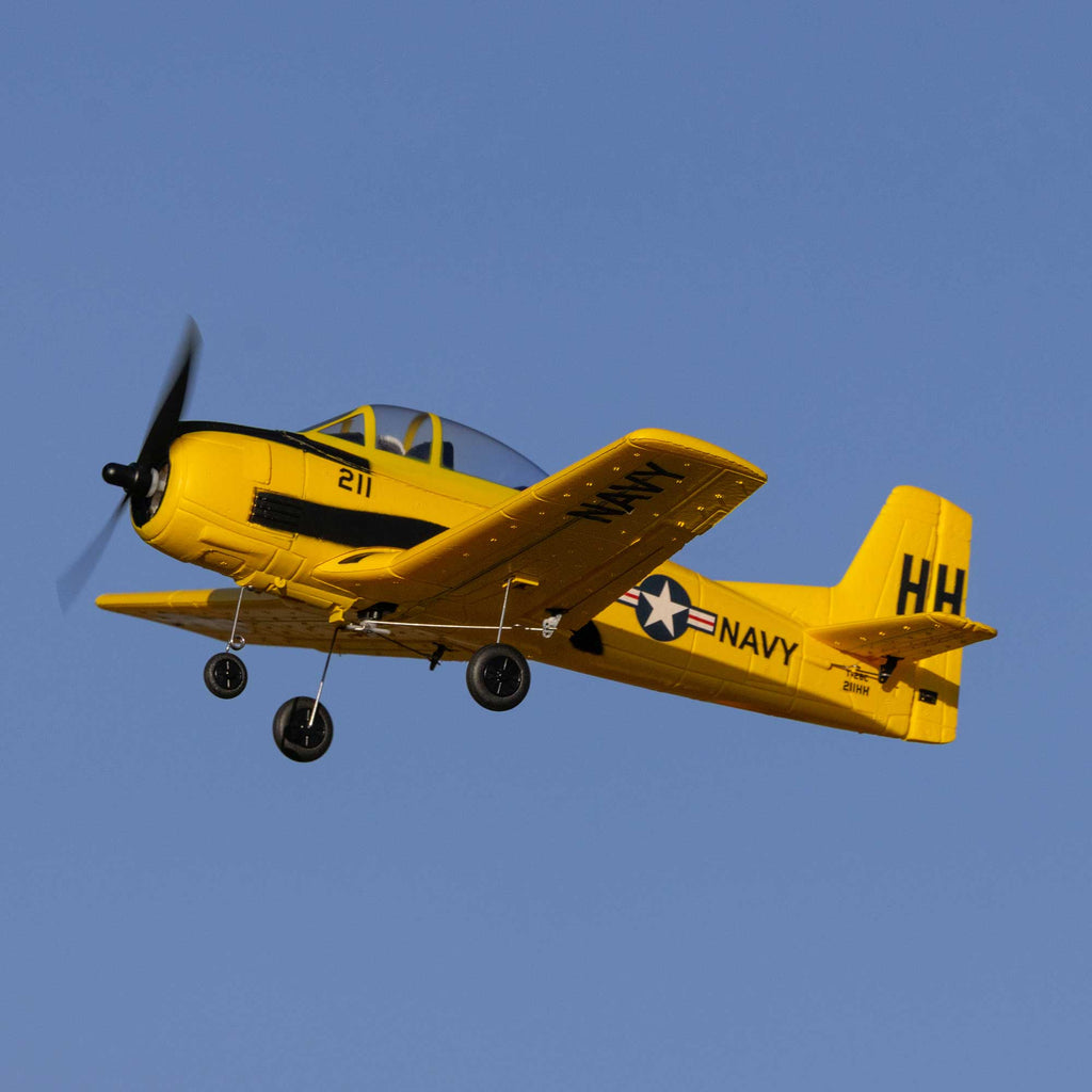 HobbyZone T-28 Trojan 450mm RTF with SAFE (2 Flight Batteries Included)