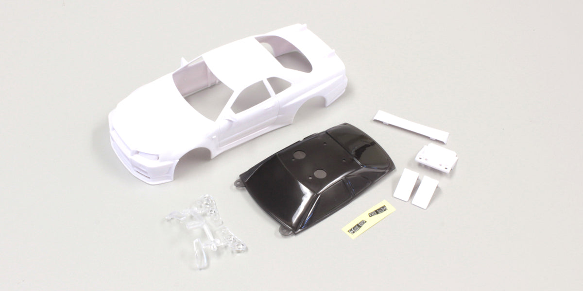 NISSAN SKYLINE GT-R R34 White Body set - view 1