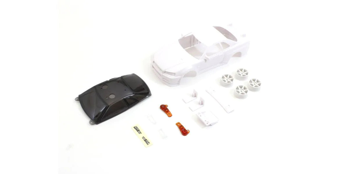 NISSAN SKYLINE GT-R V-spec (R34) White Body Set (w/Rim for AWD) - view 1