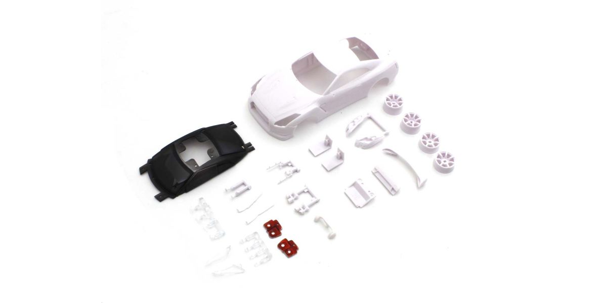 NISSAN GT-R (R35) White Body set (w/Rim for AWD) - view 1