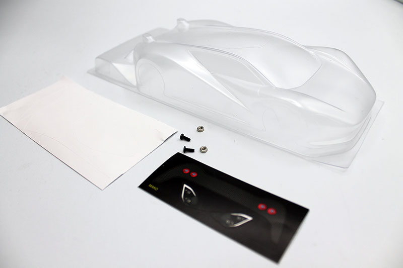 RAD002 Radbody Mako GT 1/28 Scale Lexan Body