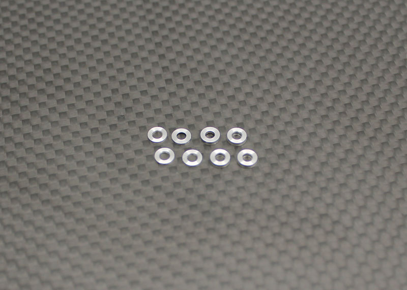 RX523 Reflex Racing Aluminum Shim Set (0.5mm and1.0mm) - 4 pcs ea