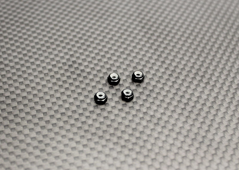 RX525 Reflex Racing Aluminum Wheel Nuts (Black) - 4pcs